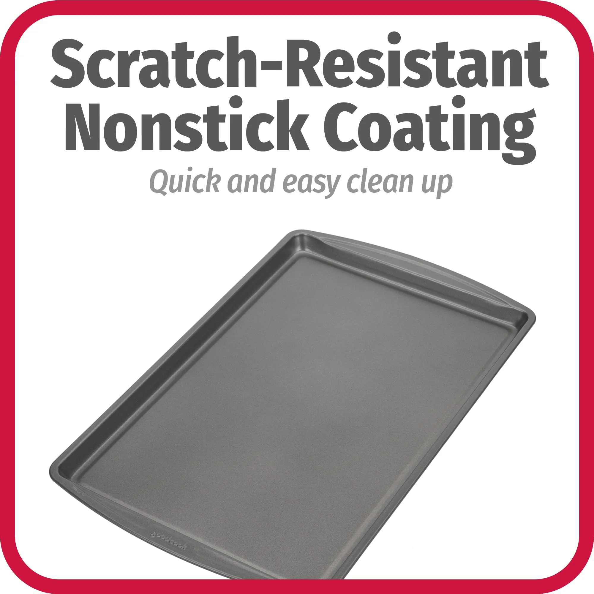 GoodCook AirPerfect Non-Stick 17” X 11" Cookie Sheet Set , Homemade, Frozen & Leftover Slices, Set of 2 - Image 4