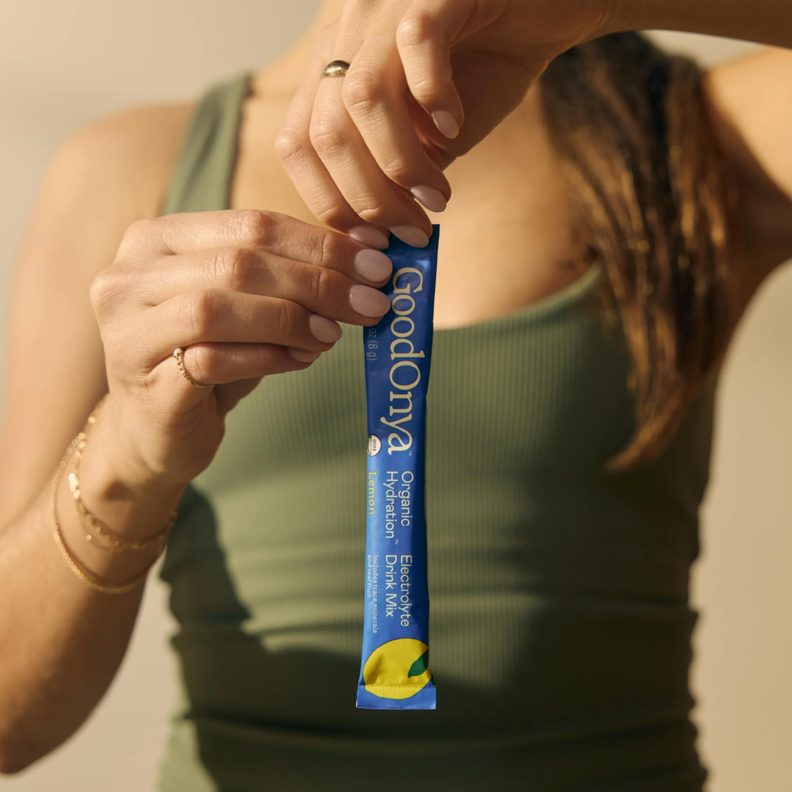 GOODONYA Organic Hydration Electrolyte Drink Mix, Certified Organic Hydration Powder, Non-GMO, Biochecked Glyphosate Free, Low Sugar, Lemonade Flavor, No Artificial Flavors,12 Stick Packs - Image 6