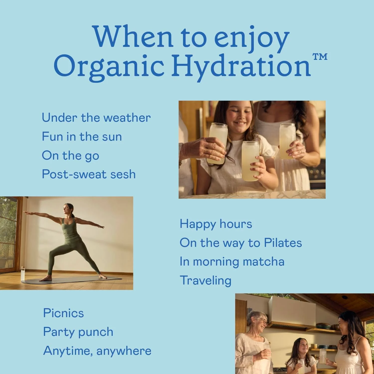 GOODONYA Organic Hydration Electrolyte Drink Mix, Certified Organic Hydration Powder, Non-GMO, Biochecked Glyphosate Free, Low Sugar, Lemonade Flavor, No Artificial Flavors,12 Stick Packs - Image 9
