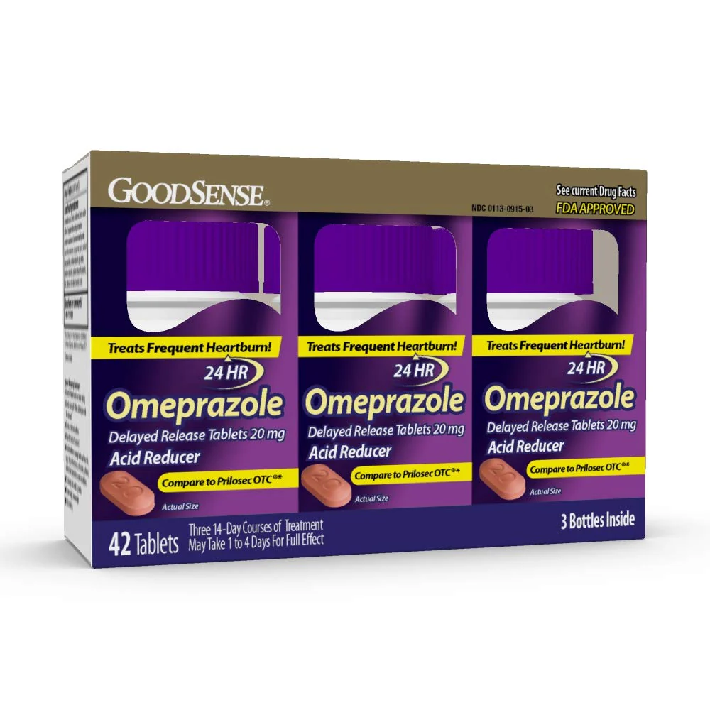 GoodSense Omeprazole Tablets 20mg 14 Count Pack of 3 & Loratadine Tablets 10mg 365 Count Allergy Relief Antihistamine - Image 2