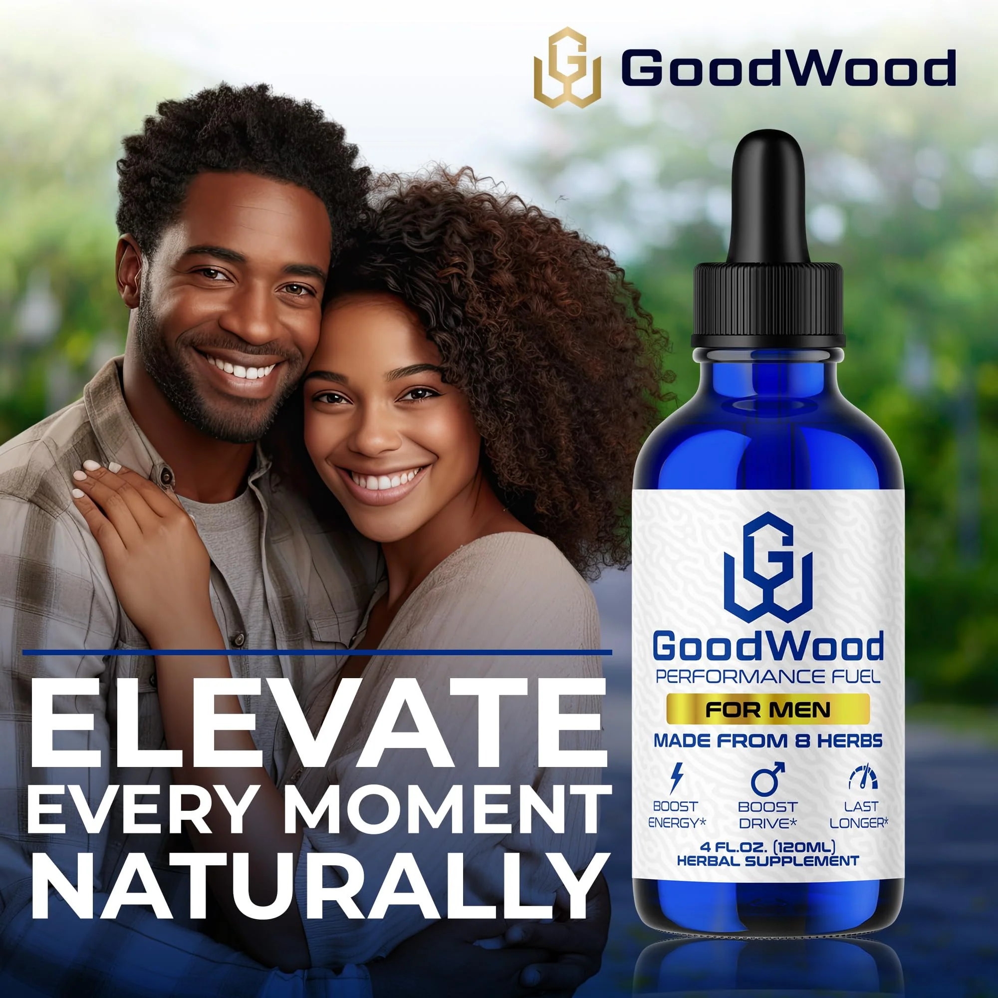 GoodWood - Male Liquid Drops - Increases Stamina and Size - Improves Energy, Drive, and Power - for Men Ages 30, 40, 50, 60+ - Made with 8 Herbs and Organic - One Pack - Image 6