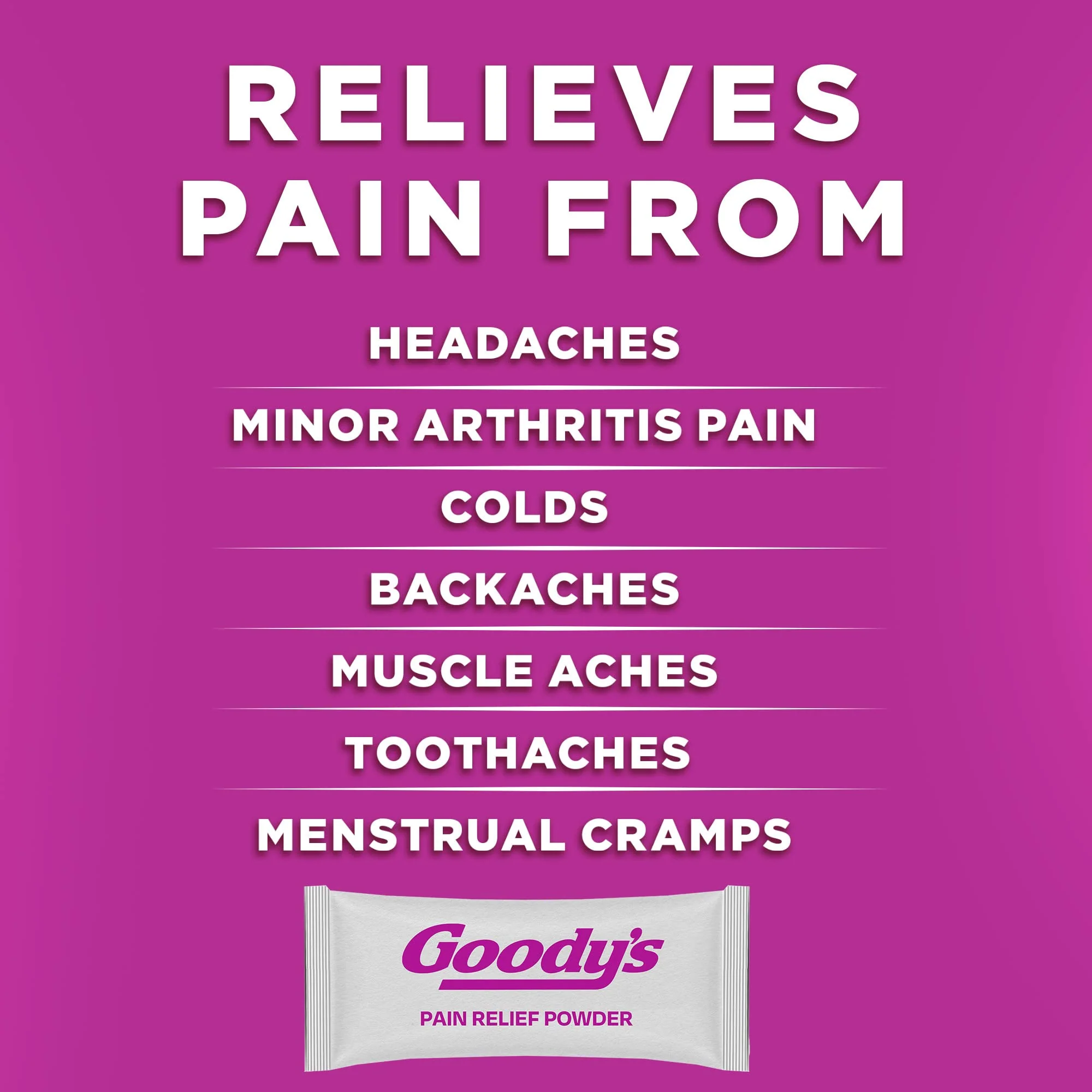 Goody's Pain Relief Powders, Extra Strength Headache Powder Mixed Fruit Blast, 24 ct (Pack of 1) - Image 3