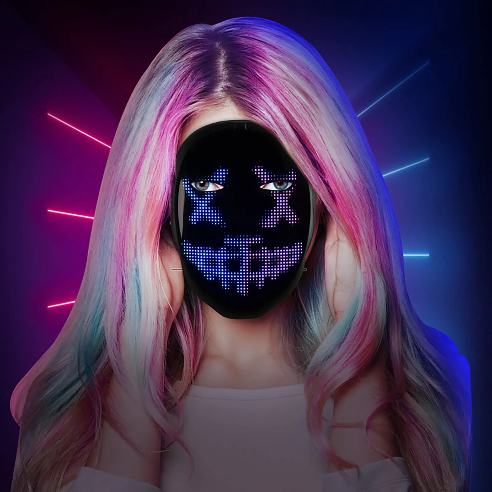 Gootus Face Transforming LED Mask with App Controlled - Halloween Costumes for Kids, Light Up Mask with Gesture Sensing, Boys Toys Gifts for Birthday Costume Christmas - Image 2