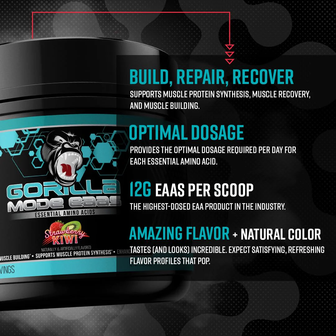 Gorilla Mind Essential Amino Acids to Support Muscle Building, Enhanced Recovery, and Protein Synthesis,Use Before, During, or After Your Workout, 453 Grams (Jungle Juice) - Image 5