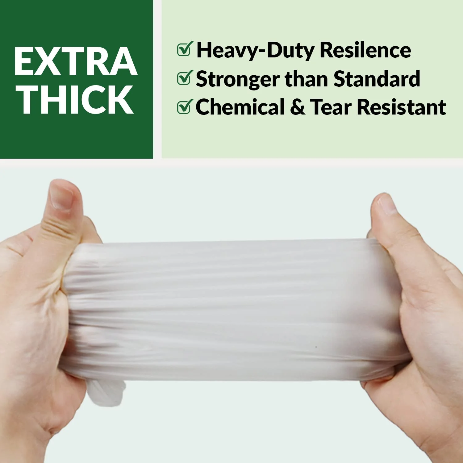 GORILLA SUPPLY Disposable Heavy Duty Vinyl Gloves, Large, 300 Count, BPA Free, Food Safe, Powder Free - Image 5