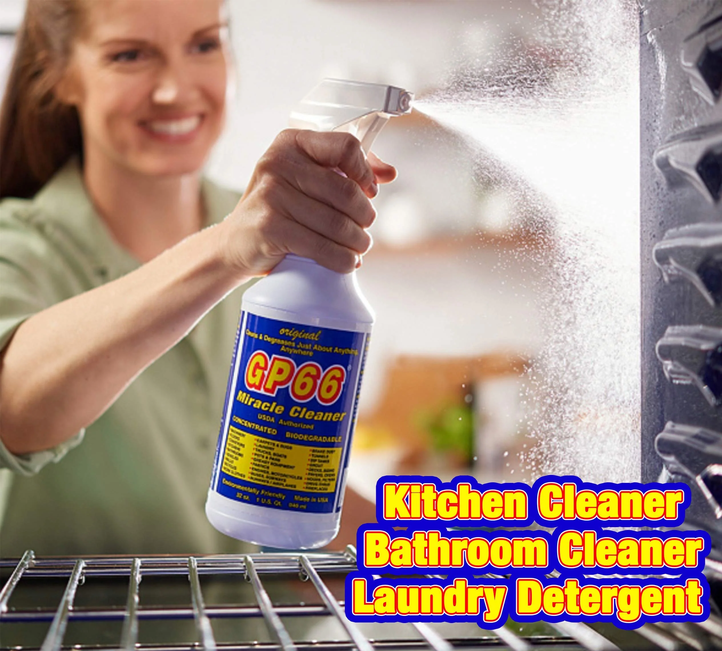 GP66 Green Miracle Cleaner Super Size (32 oz) – Powerful American Made All-Purpose Cleaner, Heavy Duty Concentrated Formula Cleans Kitchens, Bathrooms, Laundry, Ovens, Floors, Engines & More - Image 8