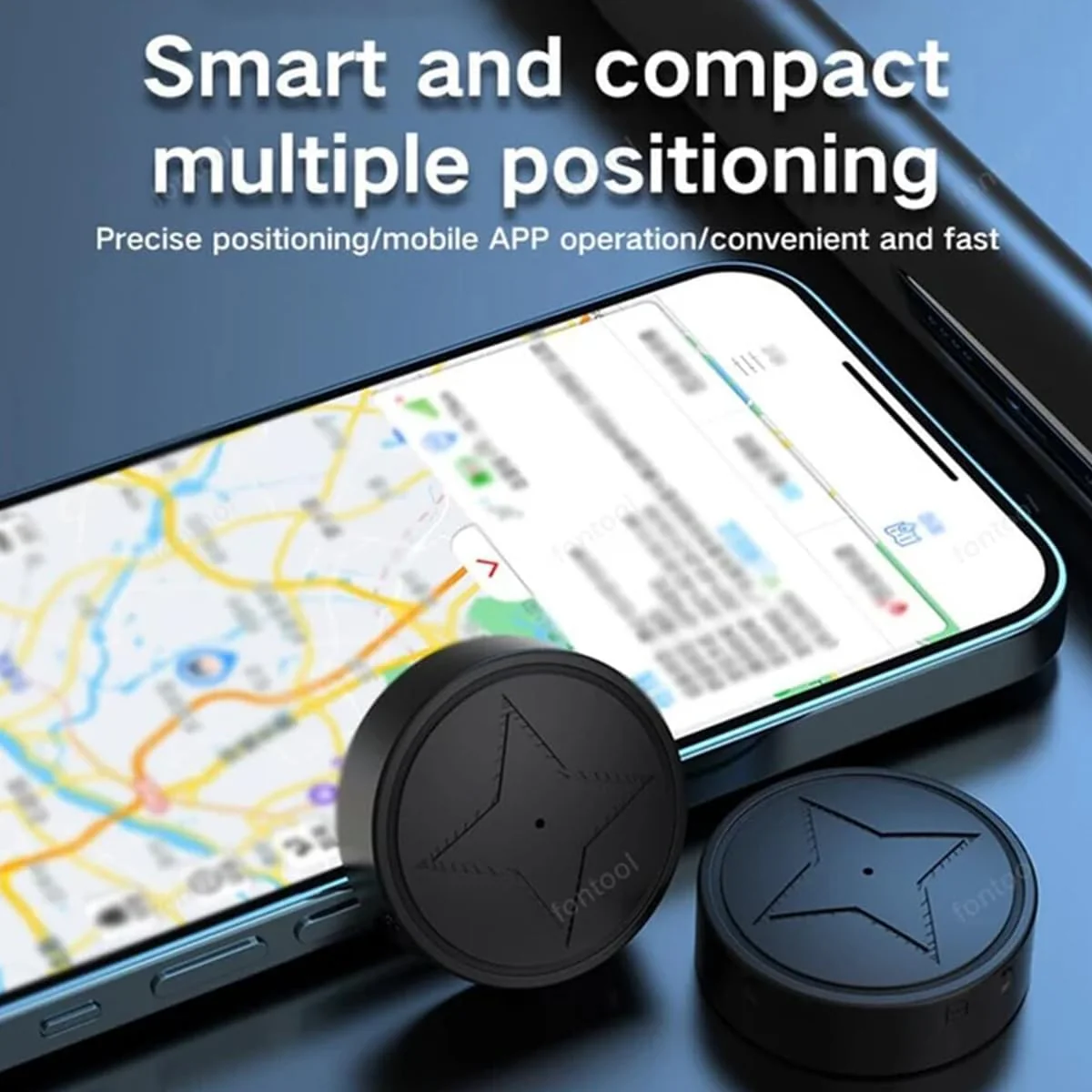 GPS Strong Magnetic Vehicle Anti-Lost Tracker, Mini GPS Tracker for Vehicles No Subscription - Smallest GPS Tracker Locator Real Time, Anti-Theft Micro Tracking Device with Free App (pg12-2) - Image 2