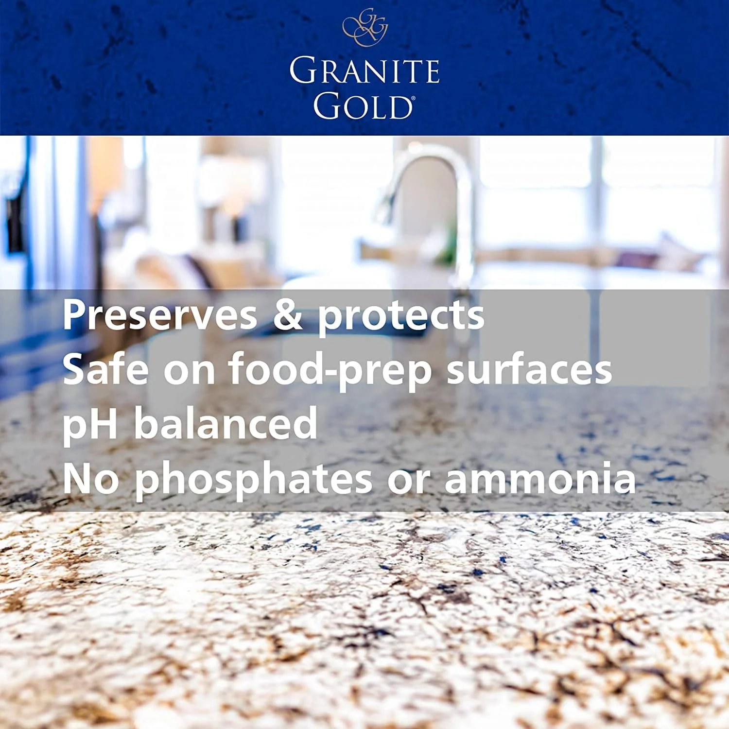 Granite Gold Daily Cleaner Spray Streak-Free Cleaning for Granite, Marble, Travertine, Quartz, Natural Stone Countertops, and Floors, 1 x 64 Fl. Oz. & 2 x 24 Fl. Oz., 3-Pack - Image 4