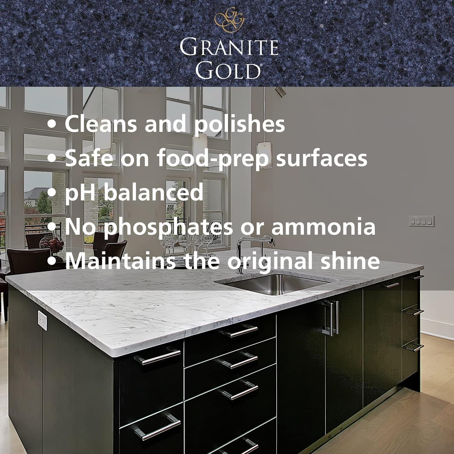 Granite Gold Quartz Clean & Shine Streak-Free Cleaner Deeps Cleans and Polishes All Quartz Surfaces Including Silestone, LG, and More, 64 Fluid Ounces and 2 x 24 Fluid Ounces - Image 4