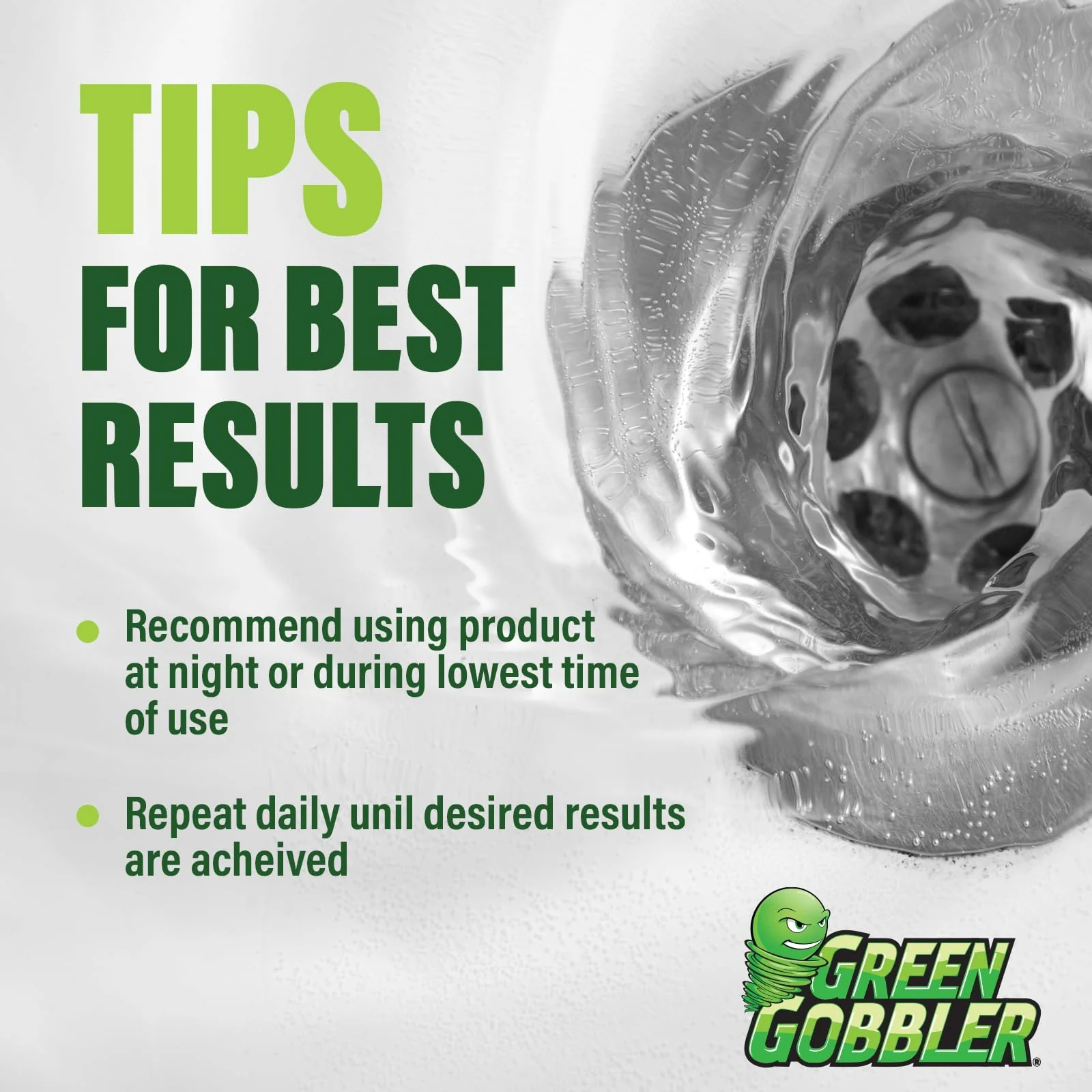 Green Gobbler Fruit Fly Killer+ - Kills Fruit Flies, Drain Flies & Sewer Flies, Gel Treatment for Use in Sinks & Pipes - Safe for Septic Systems, 32oz - Up to 8 USES (2 Pack) - Image 3
