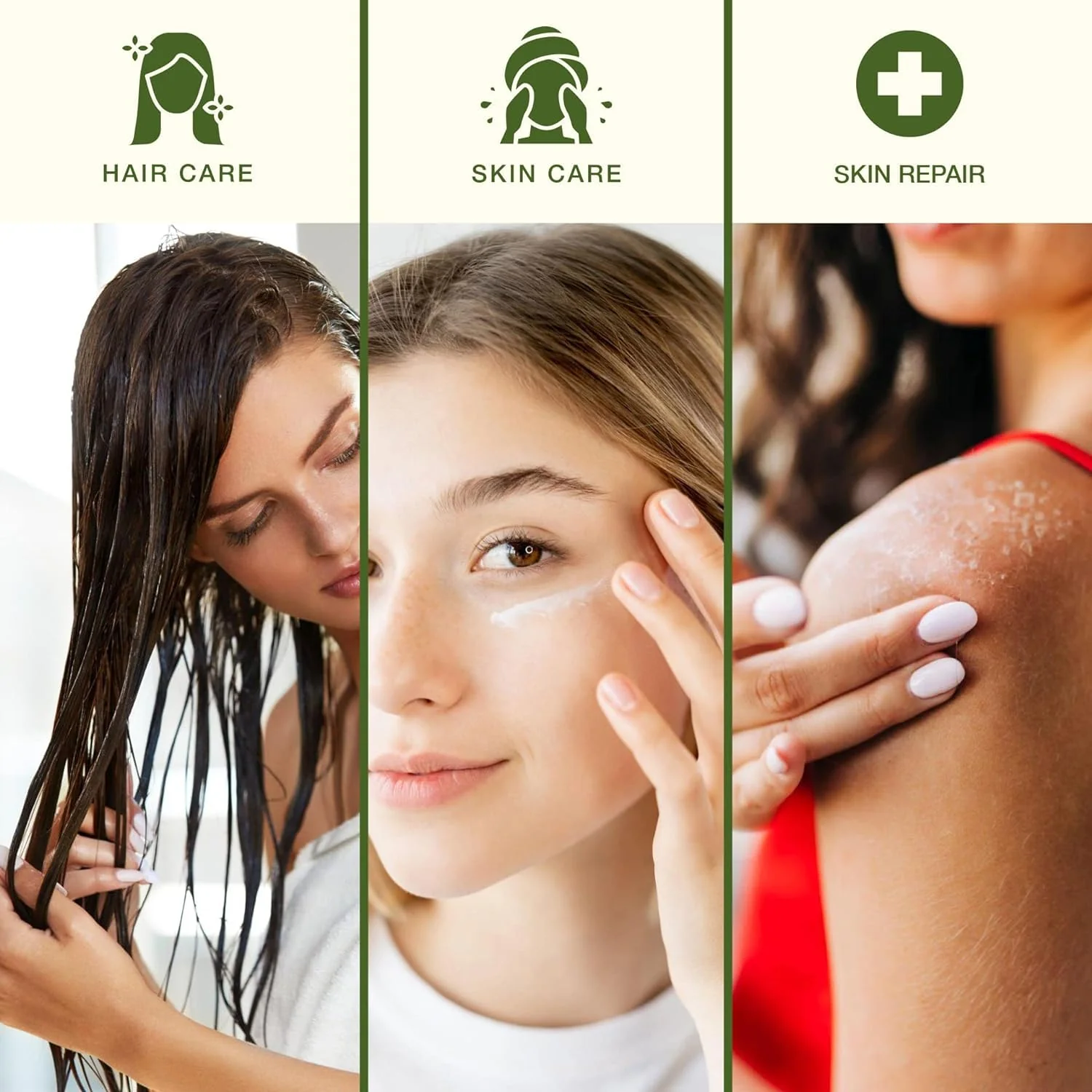 Green Leaf Naturals Amazing Aloe Vera Gel - Freshly Cut, 100% Pure Aloe, Premium Quality, Vegan, Unscented - Natural Sunburn Relief, After Shave, Skin, Face & Hair Care (two 8oz bottles) 16oz - Image 6
