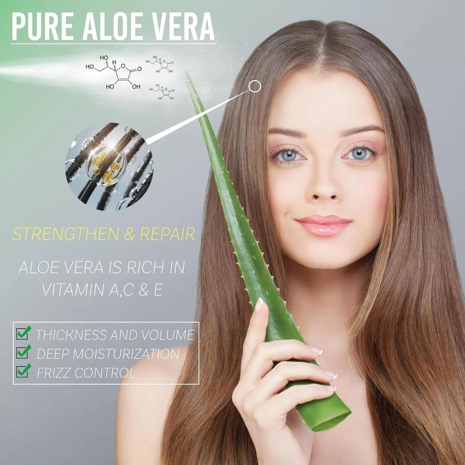 Green Leaf Naturals Amazing Aloe Vera Gel - Freshly Cut, 100% Pure Aloe, Premium Quality, Vegan, Unscented - Natural Sunburn Relief, After Shave, Skin, Face & Hair Care (two 8oz bottles) 16oz - Image 8