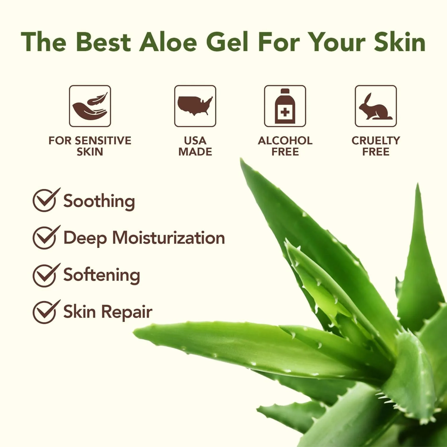 Green Leaf Naturals Amazing Aloe Vera Gel - Freshly Cut, 100% Pure Aloe, Premium Quality, Vegan, Unscented - Natural Sunburn Relief, After Shave, Skin, Face & Hair Care (two 8oz bottles) 16oz - Image 9