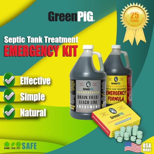 GREEN PIG Drain Field Cleaner, Septic Safe Drain Clog Remover, Treatment for Quickly Clearing Leach Field System Clogs, Back-Ups, and Foul Odors in Septic Tank Systems - Image 10