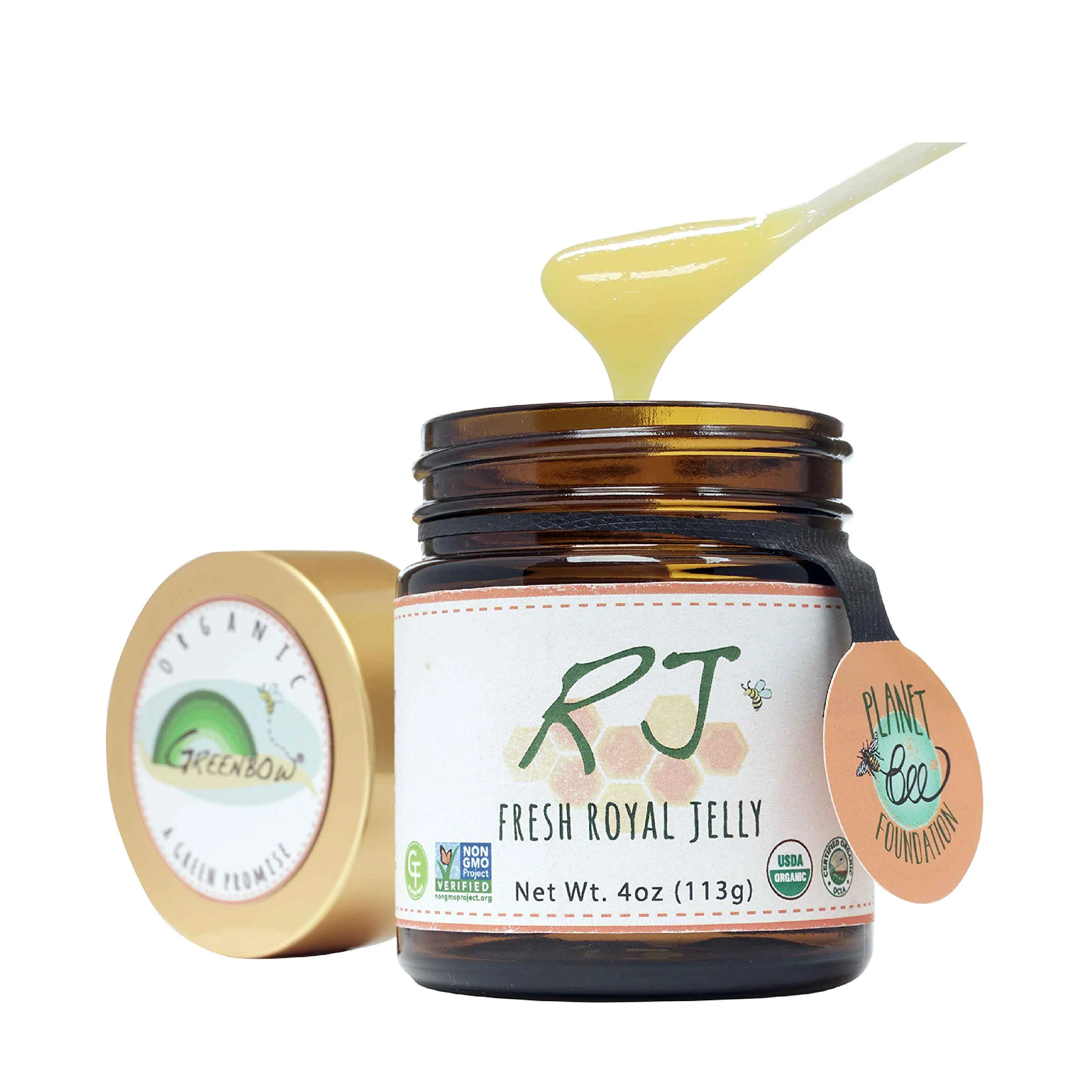 Greenbow Organic Fresh Royal Jelly - 100% USDA Certified Organic, Non-GMO, Halal, Pure, Gluten Free - One of The Most Nutrition Packed - (113g) - Image 2