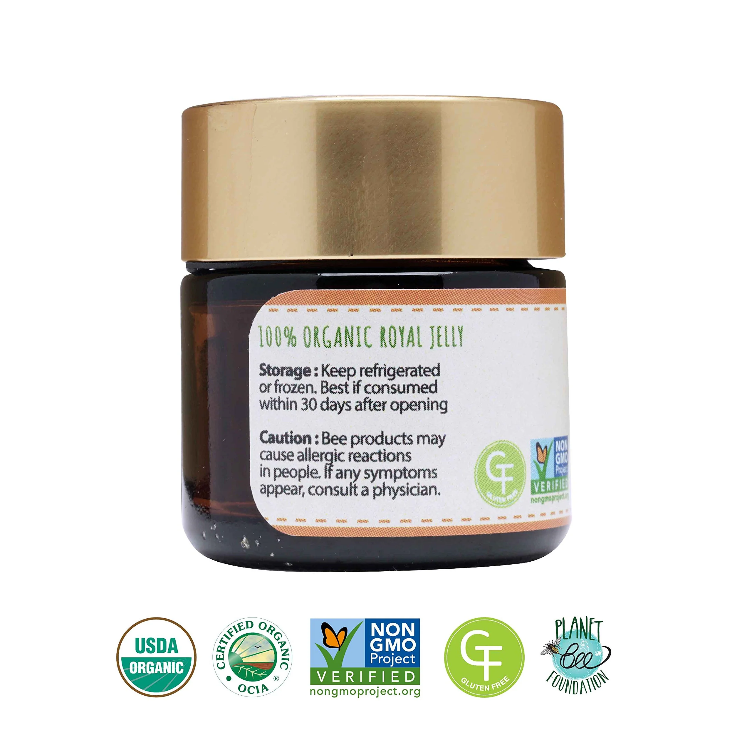 Greenbow Organic Fresh Royal Jelly - 100% USDA Certified Organic, Non-GMO, Halal, Pure, Gluten Free - One of The Most Nutrition Packed - (28g) - Image 5