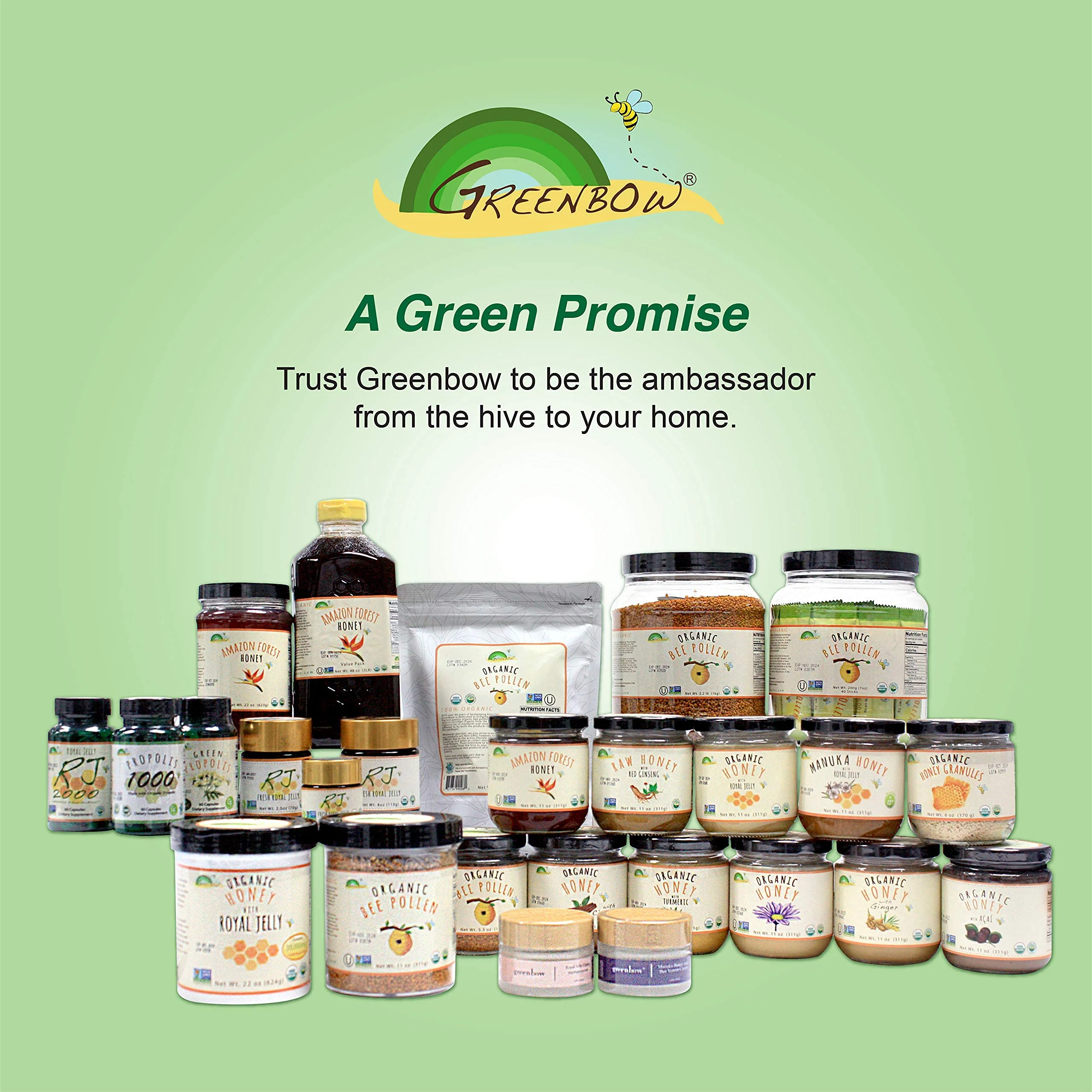 Greenbow Organic Fresh Royal Jelly - 100% USDA Certified Organic, Non-GMO, Halal, Pure, Gluten Free - One of The Most Nutrition Packed - (28g) - Image 6