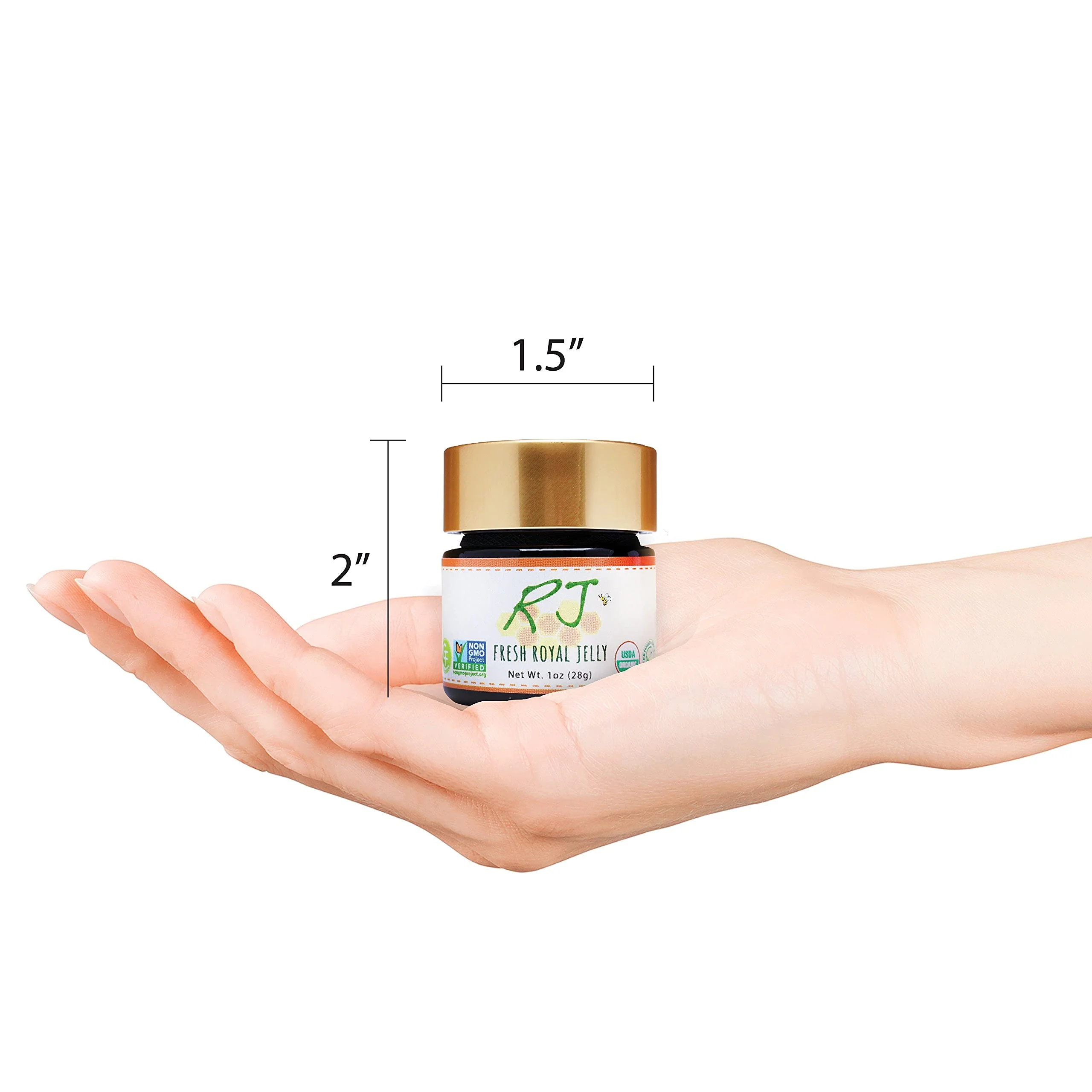 Greenbow Organic Fresh Royal Jelly - 100% USDA Certified Organic, Non-GMO, Halal, Pure, Gluten Free - One of The Most Nutrition Packed - (28g) - Image 7