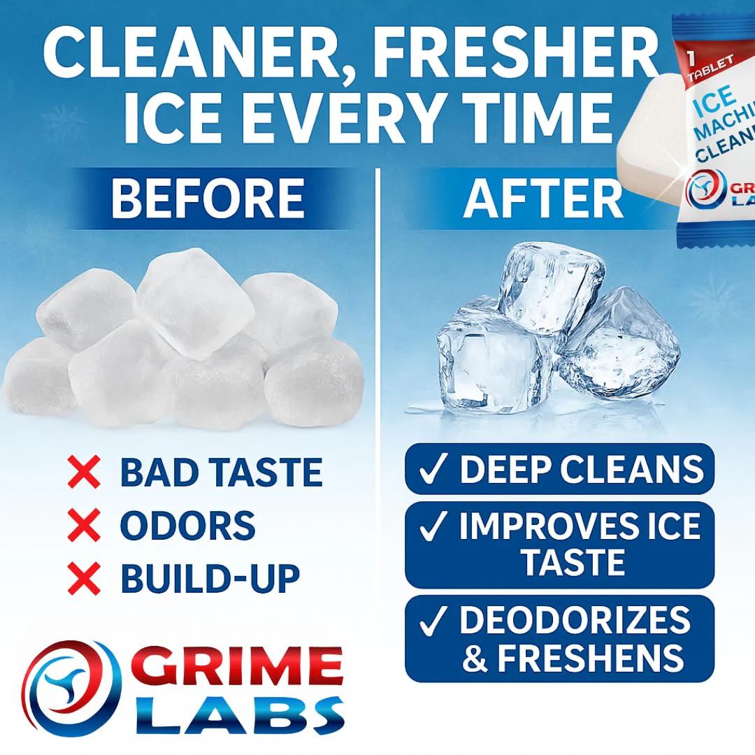 GRIME LABS Ice Machine Cleaner Tablets Descaler – 24 Pack (1 Year Supply) – Nickel-Safe, Removes Mold & Improves Taste – Compatible with Countertop & Nugget Ice Makers - Image 7