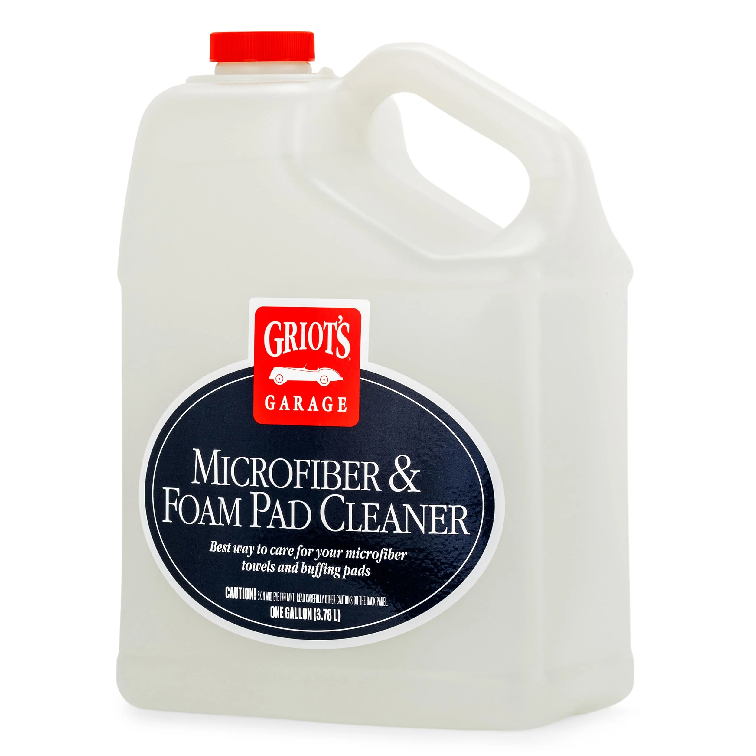 Griot's Garage Microfiber and Foam Pad Cleaner, Removes Polish, Wax, and Sealant Residue, Restores Your Car Cleaning Cloths' Effectiveness, 11067, One Gallon