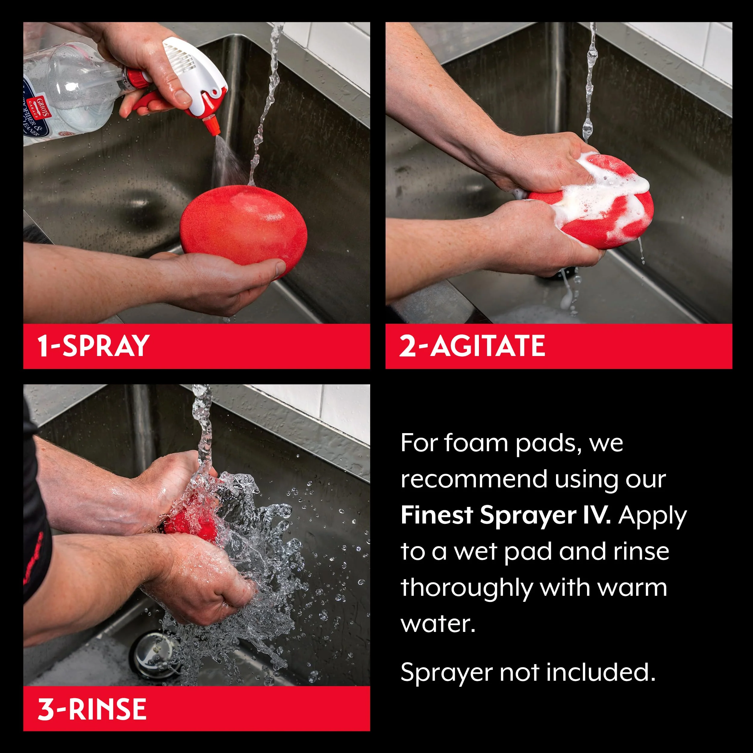 Griot's Garage Microfiber and Foam Pad Cleaner, Removes Polish, Wax, and Sealant Residue, Restores Your Car Cleaning Cloths' Effectiveness, 11067, One Gallon - Image 4
