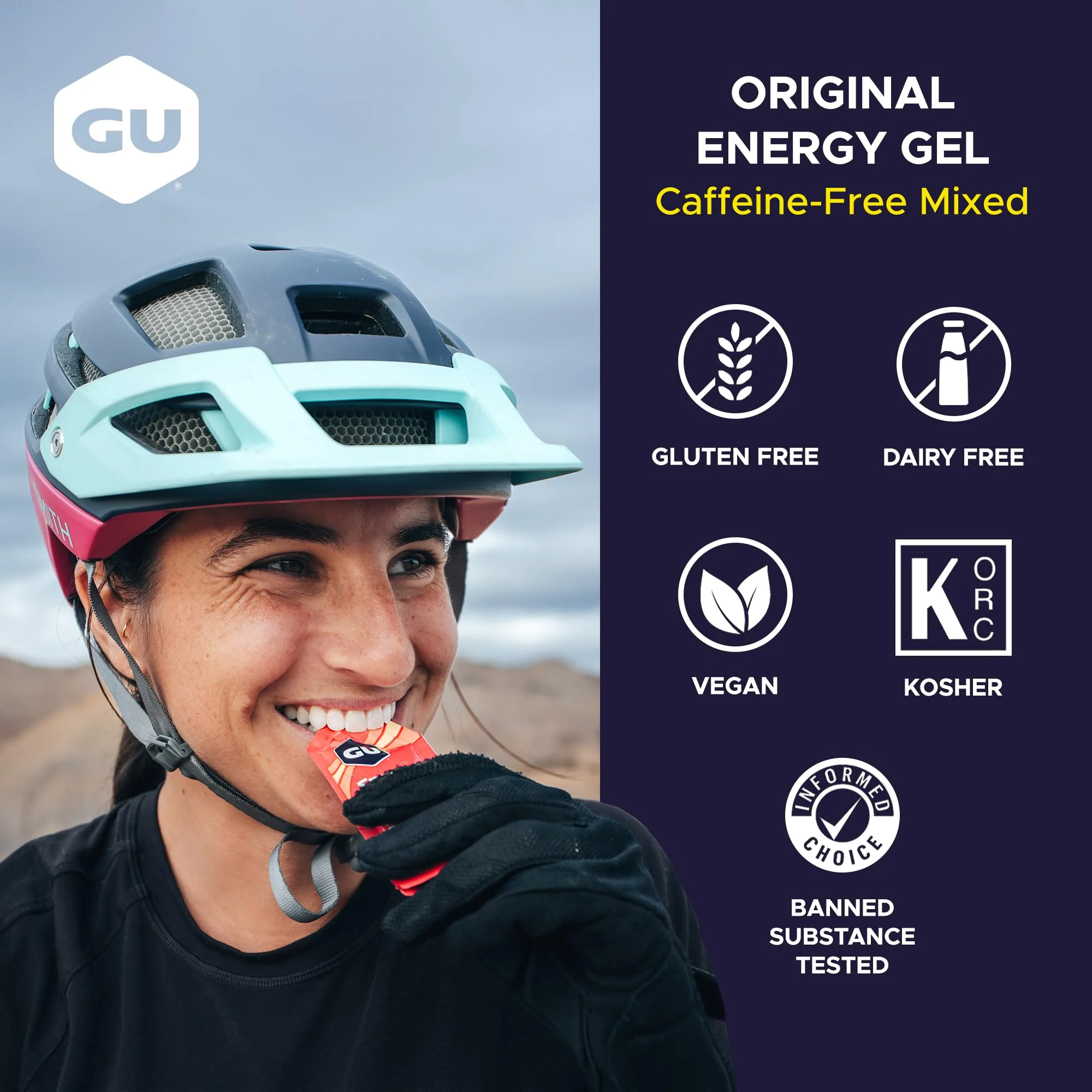 GU Energy, Original Energy Gels, Caffeine-Free Mixed - 24 Count - Image 3