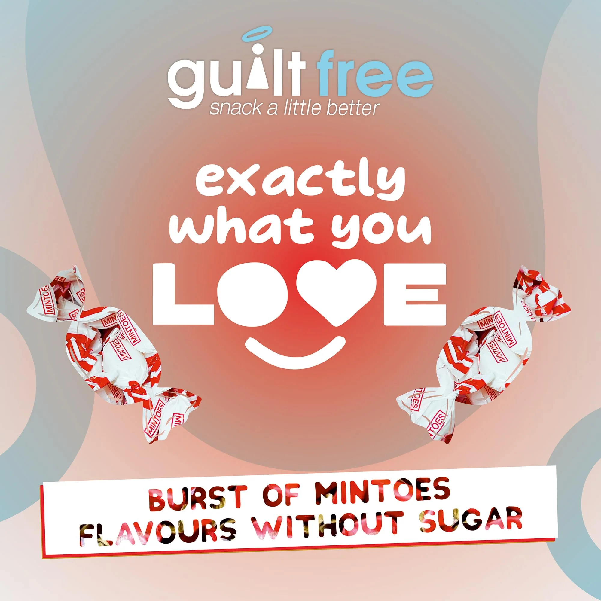 Guiltfree Sugar Free Mintoes (Wrapped) Retro Classic Sweets, Perfect Soft Chews | for Diabetic Gift Hamper Basket Party Bags Birthday Treats Valentine and Perfect for Gifting | 1 x 75g Resealable Pack - Image 4