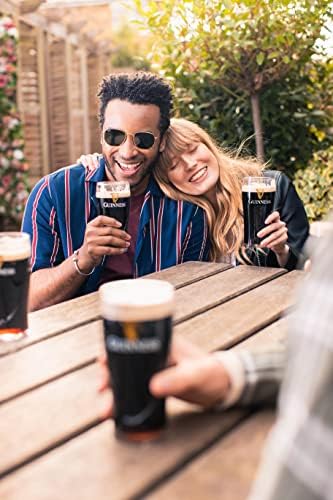 Guinness Gravity Official Beer Pint Glass 4-Pack | Large 20oz Pints Drinking Thick Beer Glasses Beer 20 oz Glasses - Image 6