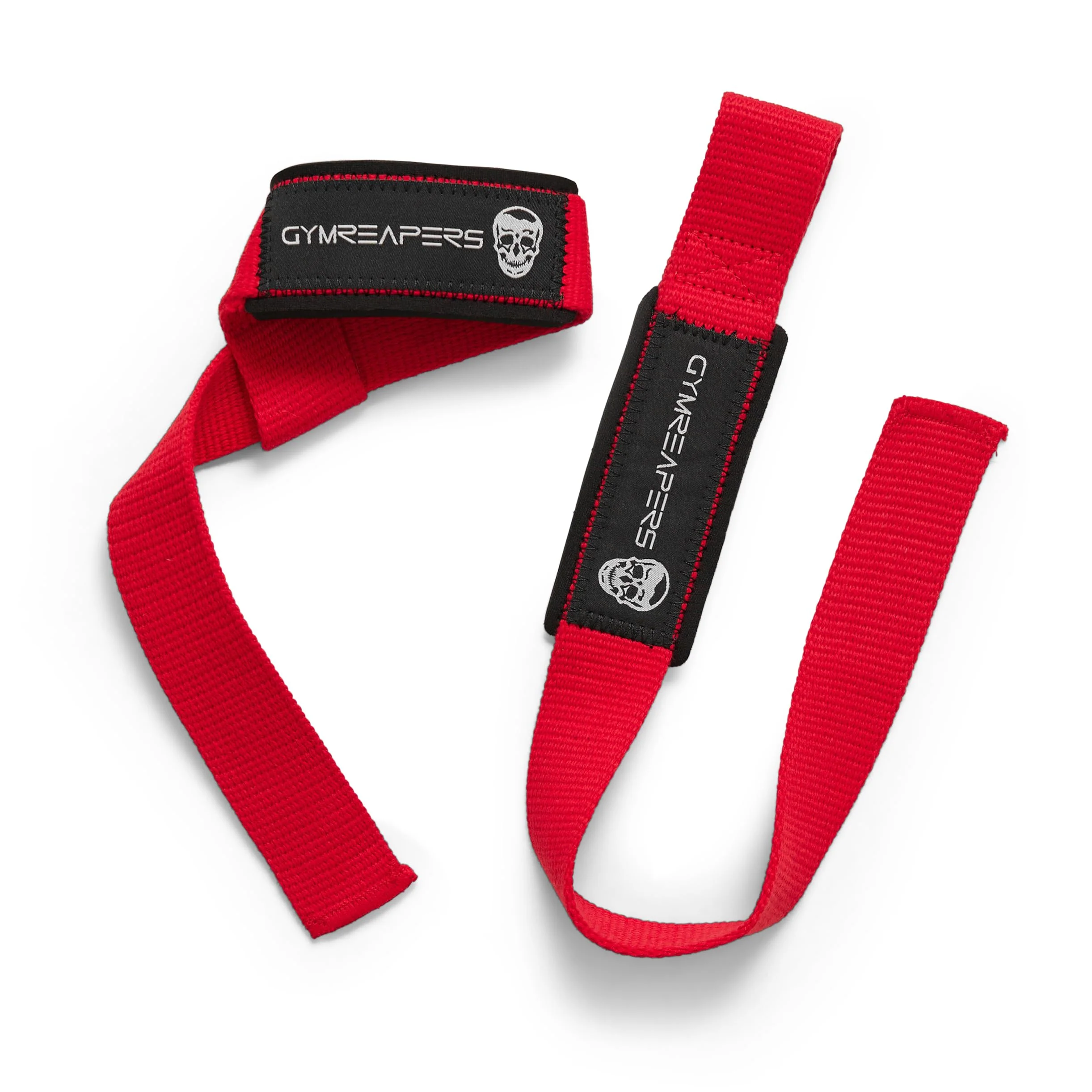 Gymreapers Lifting Wrist Straps for Weightlifting, Bodybuilding, Powerlifting, Strength Training, & Deadlifts - Padded Neoprene with 18" Cotton (Red) - Image 7