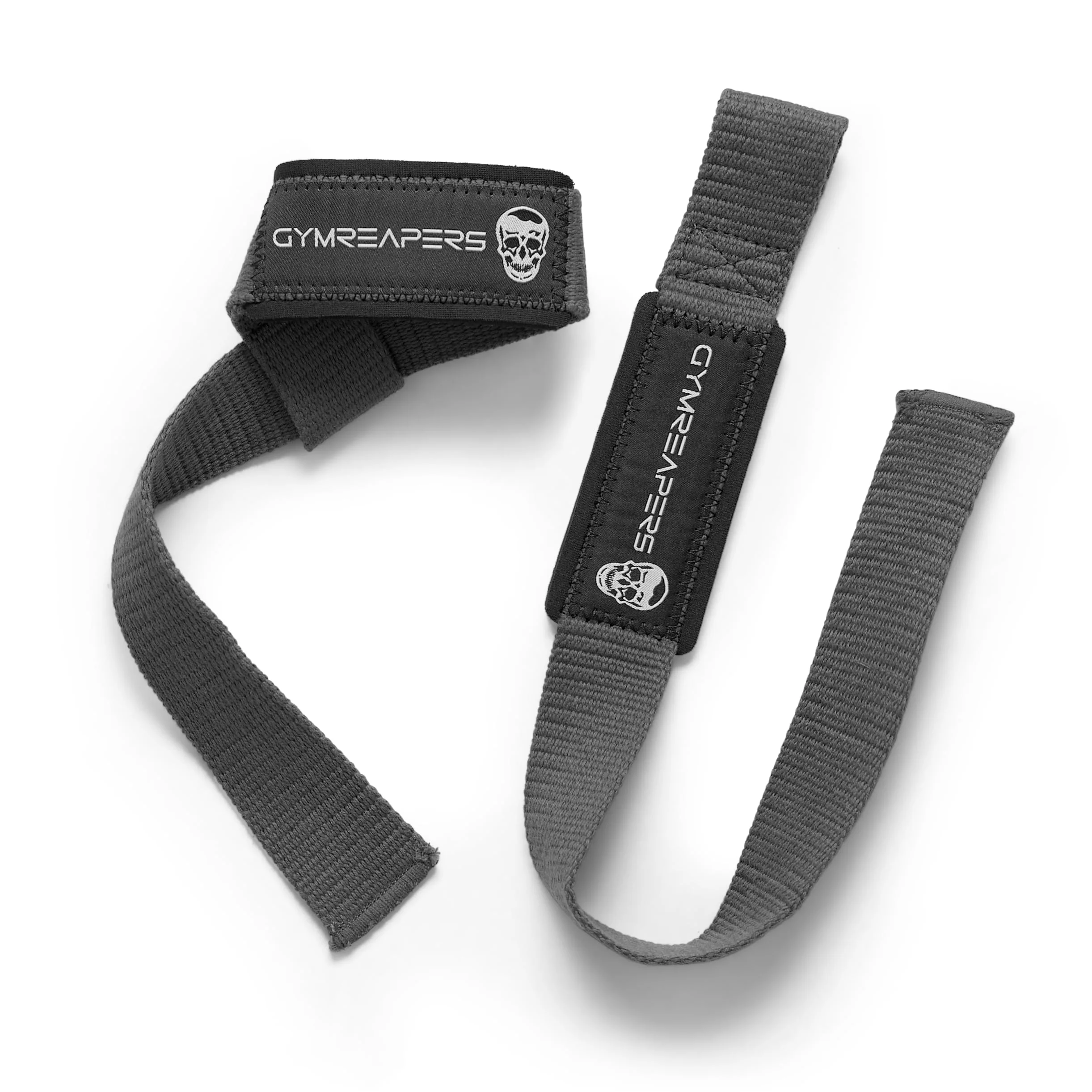 Gymreapers Lifting Wrist Straps for Weightlifting, Bodybuilding, Powerlifting, Strength Training, & Deadlifts - Padded Neoprene with 18 inch Cotton (Gray) - Image 6
