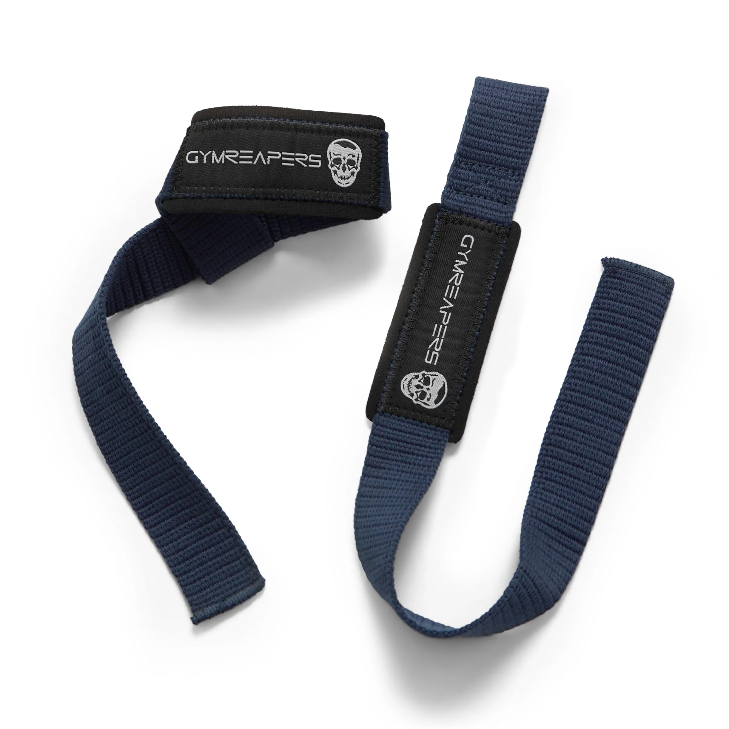 Gymreapers Lifting Wrist Straps for Weightlifting, Bodybuilding, Powerlifting, Strength Training, & Deadlifts - Padded Neoprene with 18 inch Cotton (Navy) - Image 3