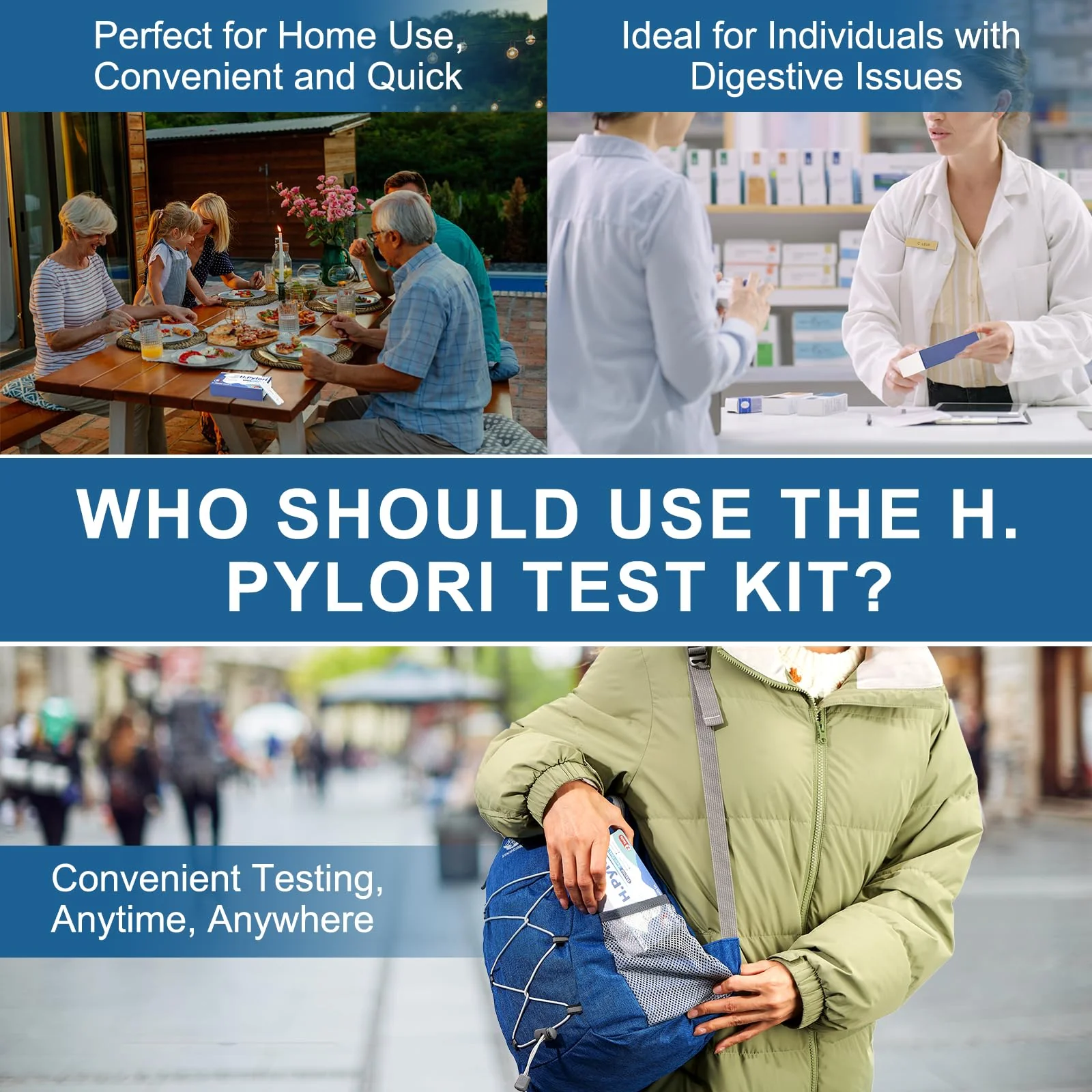H Pylori Test Kit – 2 PCS at-Home Helicobacter Pylori Self-Test with 99.9% Accuracy – Fast Results in 10-15 Minutes, Easy to Use, No Lab Visit Required - Image 3