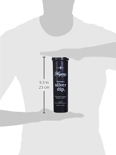 Hagerty Flatware Silver Dip - Silverware Cleaner with Basket for Silver Forks, Knives, Spoons, and Plates, Removes Tarnish Effortlessly - Black, 16.9 Fl Oz Container - Image 2