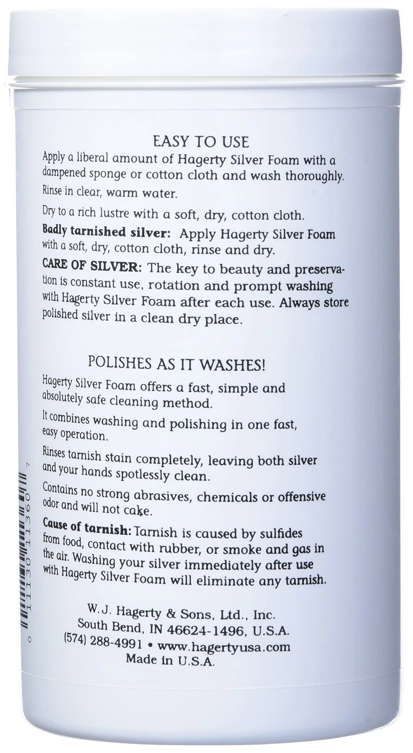 Hagerty Silver Foam: Mild Silver Polish, Gently Removes Tarnish from Sterling, Silver Plate, and Gold, 36-Ounce - Image 4