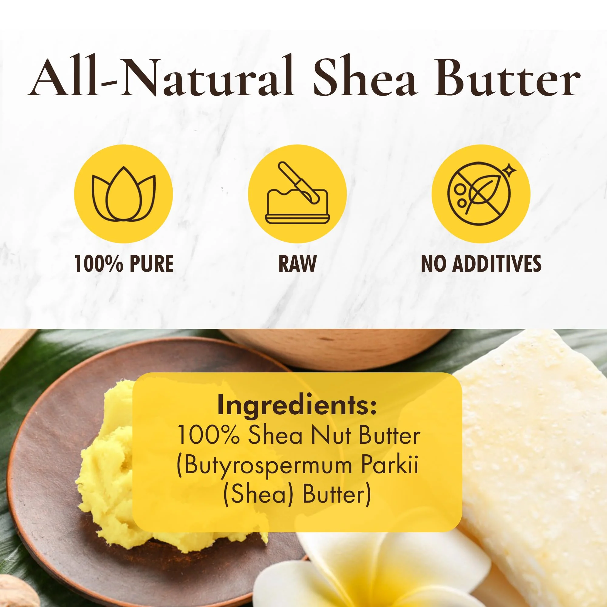HalalEveryDay Yellow Shea Butter from Ghana, Raw Unrefined African Shea Butter for Skin & Hair, 100% Pure Natural Moisturizer for Body, Face & DIY Beauty, 24 oz - Image 6