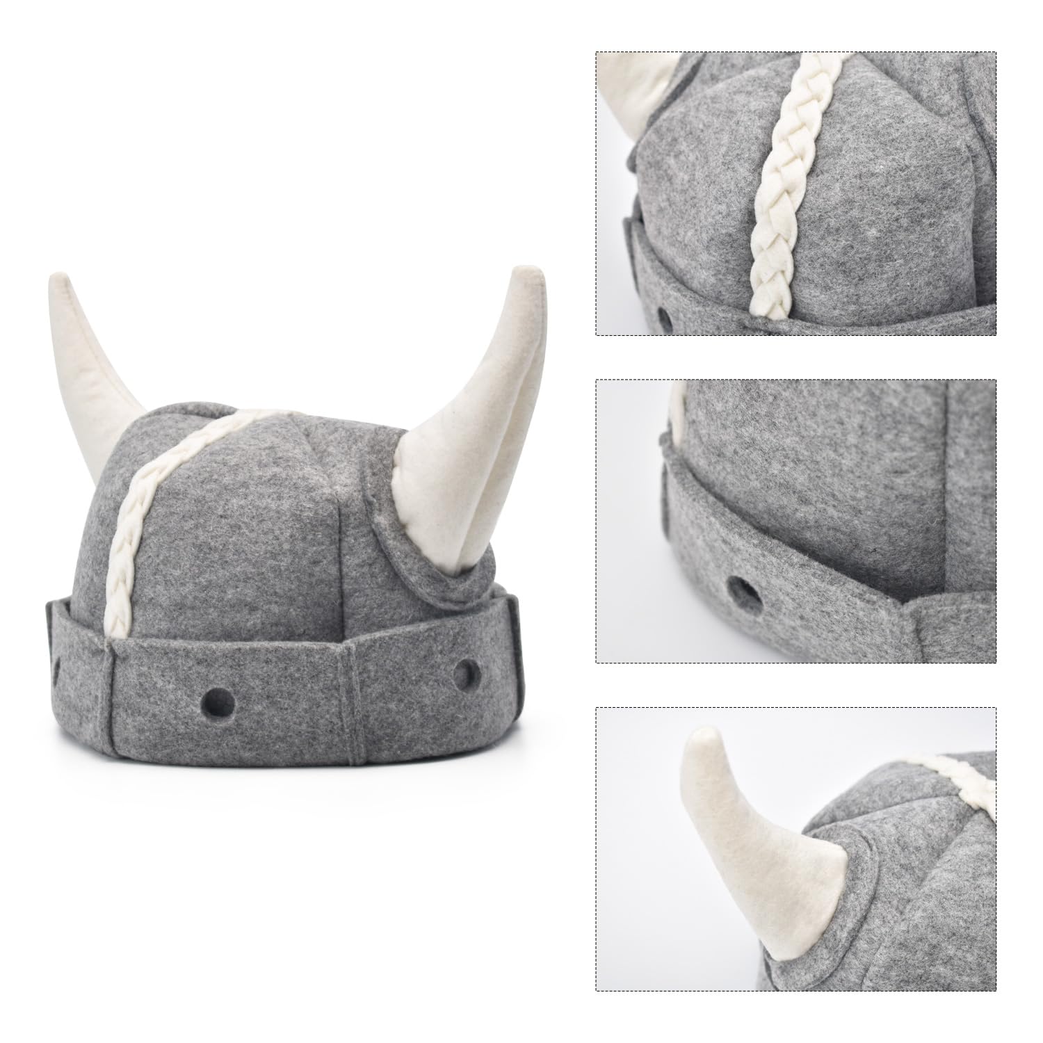 Halsa Sauna Hat,Handmade Natural Wool Sauna Cap for Men & Women, Eco-Friendly, Breathable, One Size Fits All for Spa, Steam Room, Banya, Bathhouse. Viking Style. - Image 4