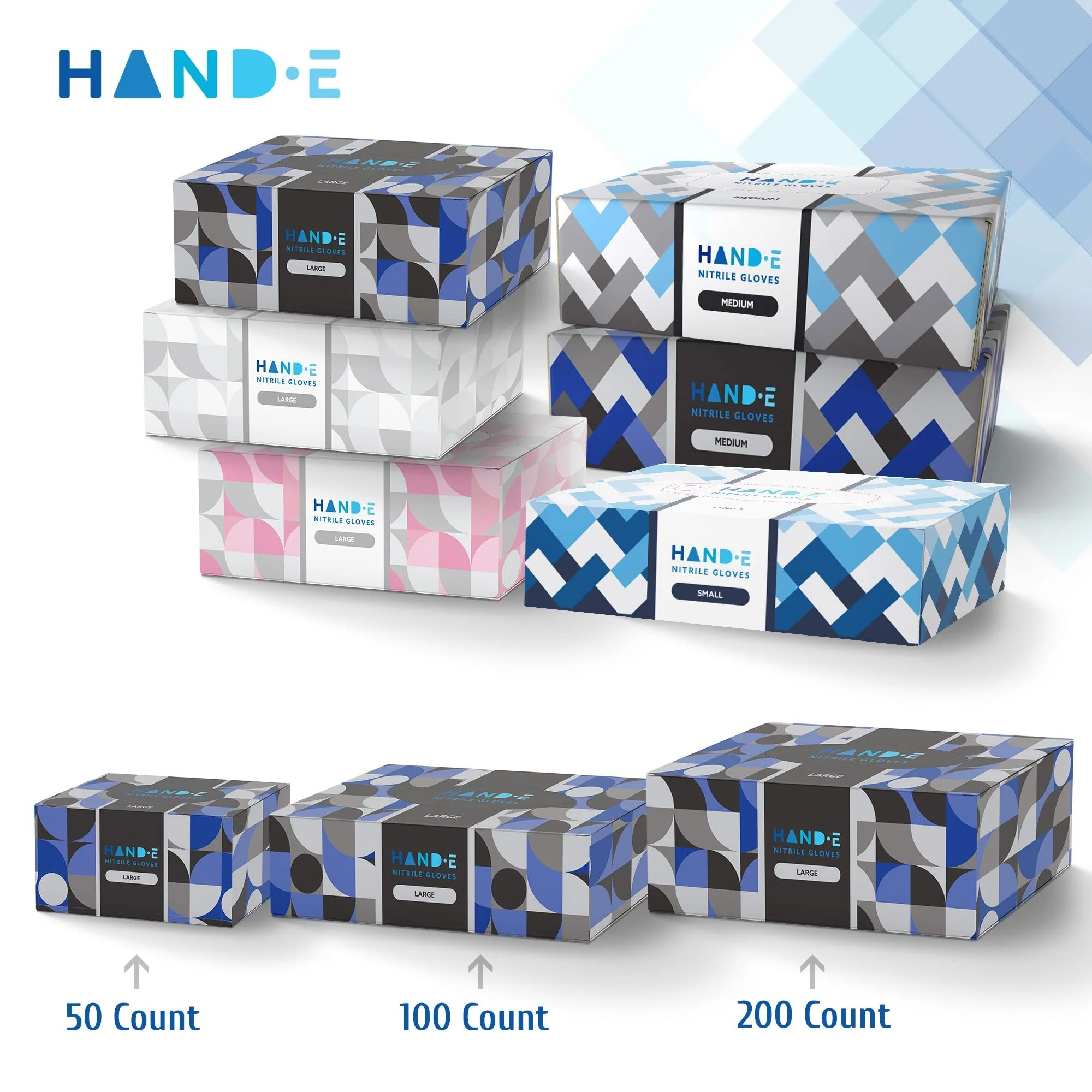 Hand-E Touch Black Nitrile Disposable Latex Free & Powder Free Gloves Small, 200 Count - BBQ, Tattoo, Hair Dye, Cooking & Mechanic Gloves - Image 2