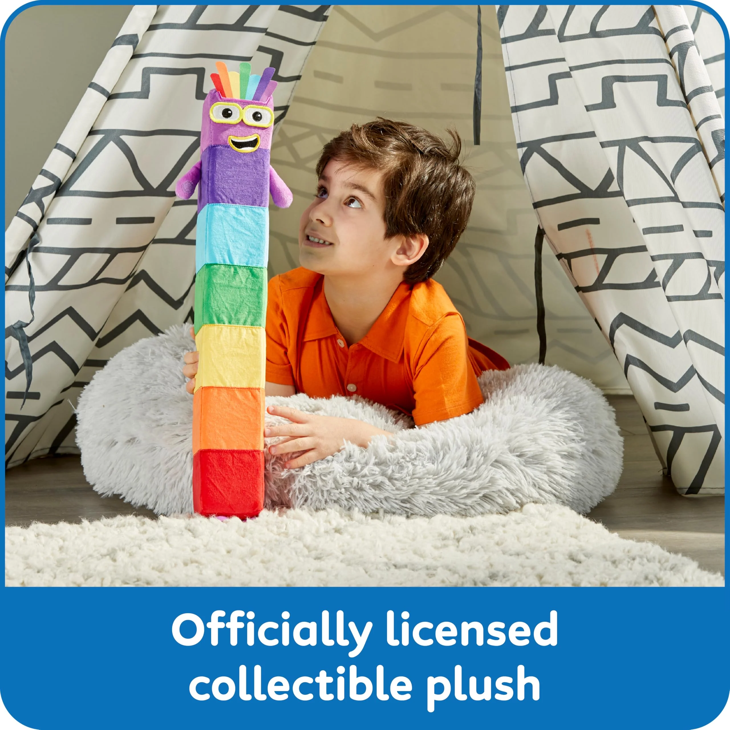 hand2mind Numberblock Seven Playful Pal, Plush Figure Toys, Numbers for Toddlers, Cute Stuffies, Preschool Math Learning Toys, Stuffed Animal, Small Plushies, Counting Blocks, Birthday Gifts for Kids - Image 6