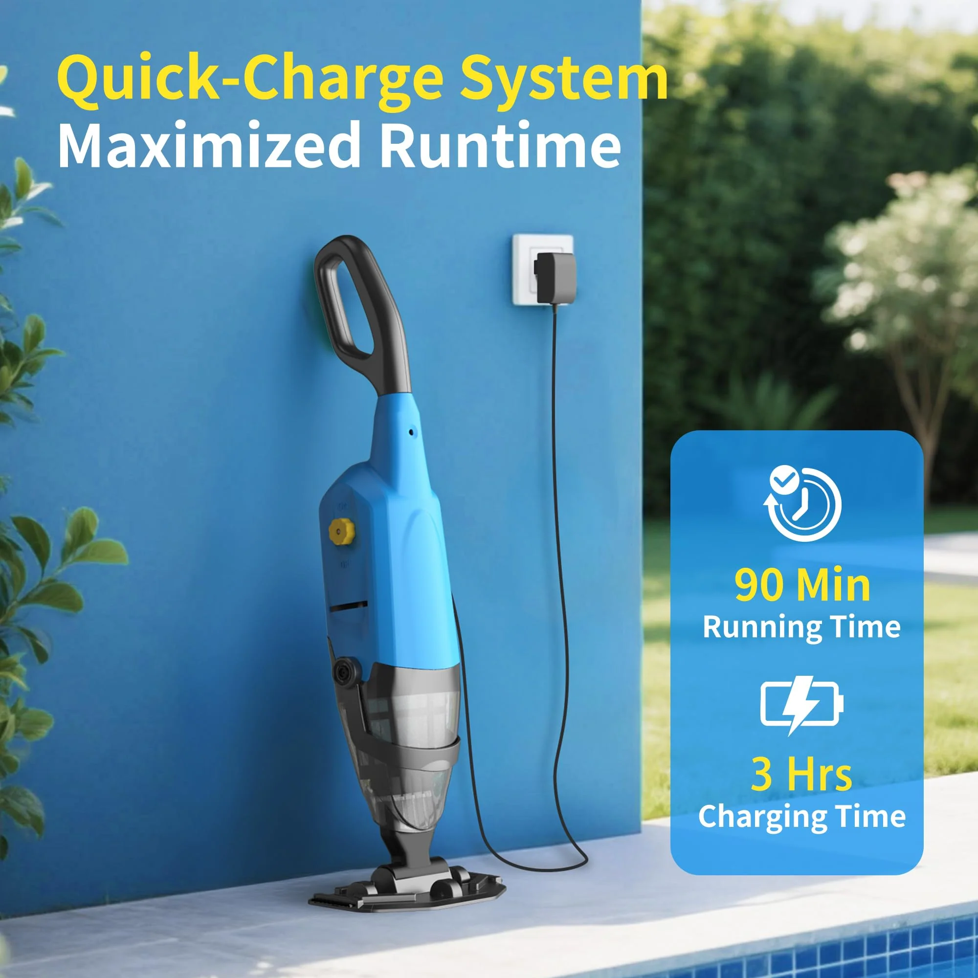 Handheld Pool Vacuum for Inground Pools,Pool Cleaner with Powerful Suction up to 15 gallons/min, Ideal for Leaves and Debris，Pool Vacuum Head for Pools Above Ground and Hot Tubs - Image 6