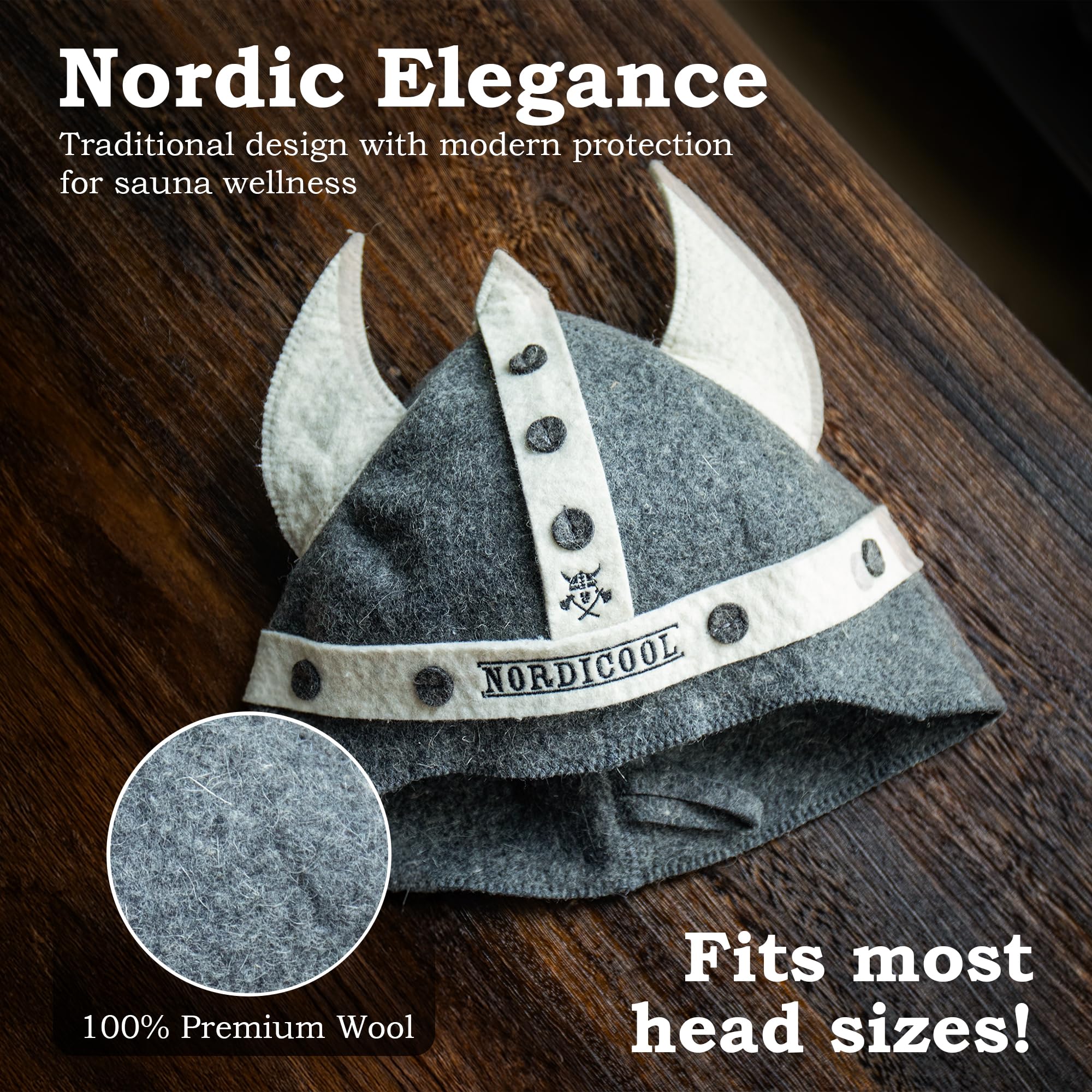 Handmade Premium Wool Sauna Hat – Viking Style Sauna Cap for Men & Women | Natural, Breathable & Eco-Friendly | Comfortable Full-Coverage Fit | Spa, Steam Room, Banya & Bathhouse - Image 7