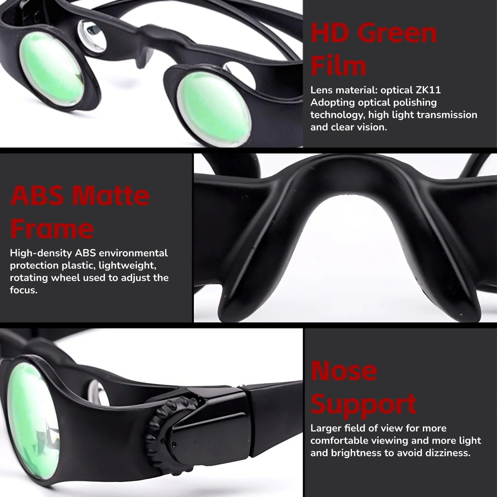 Hands Binocular Glasses, 8X Professional Binocular Glasses for Fishing, Bird Watching, Sports, Concerts, Theater, Portable Telescope Opera Glasses with 2 Polarized Lenses - Image 4