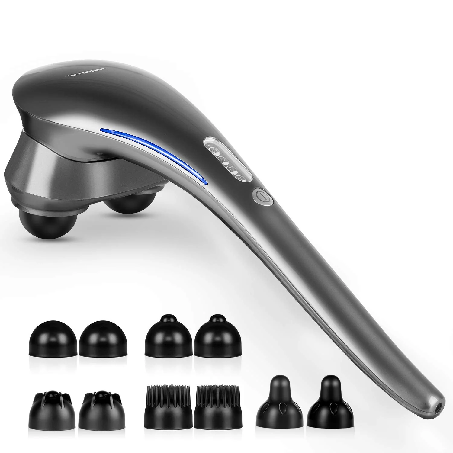 HANGSUN Cordless Neck Back Masssger Handheld Deep Tissue Percussion Massage for Shoulder, Leg, Calf, Foot, Muscle Pain Relief MG700 Rechargeable Electric Double Head Full Body Massagers - Image 2