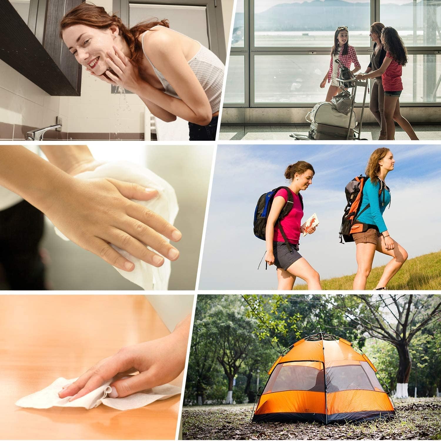 HAPPY CHEERS 500 Pieces Disposable Compressed Towels, Compact Travel Coin Tissue Soft Compress Tissues Pills for Outdoors Travel Camping and Beauty Salon - Image 3