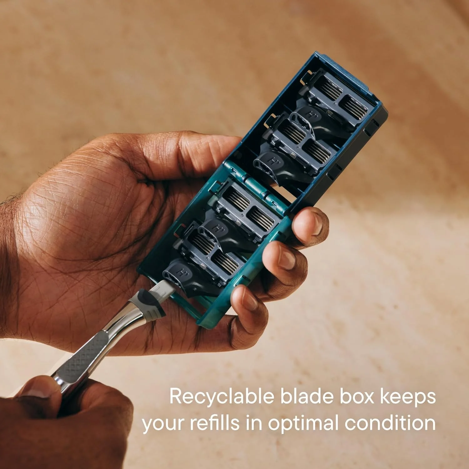 Harry's Original Razor Blades for Men - 14 Count - Premium Razor Blade Refill Cartridges - German Engineered - Image 4