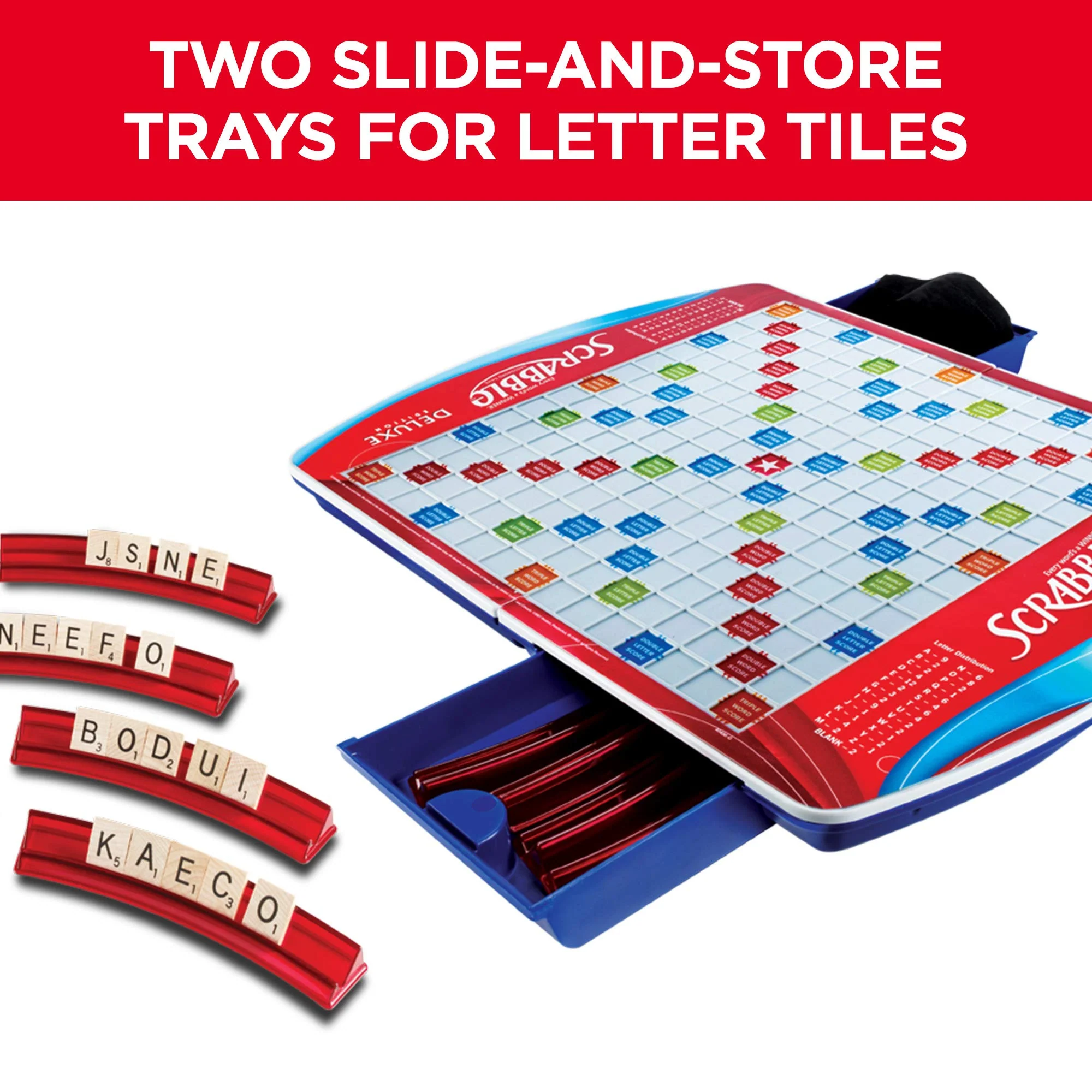 Hasbro Gaming Scrabble Deluxe Edition Board Game, (Amazon Exclusive) - Image 8