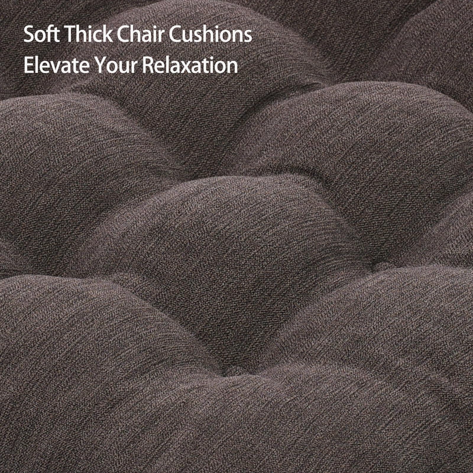 HAVARGO Recliner Cushions for Elderly, 20x20x5 Inch Thick Chair Cushion Patent Design Soft Tufted Dual Layer Booster Seat Cushions for Seniors Recliner Risers Taupe 1P - Image 5