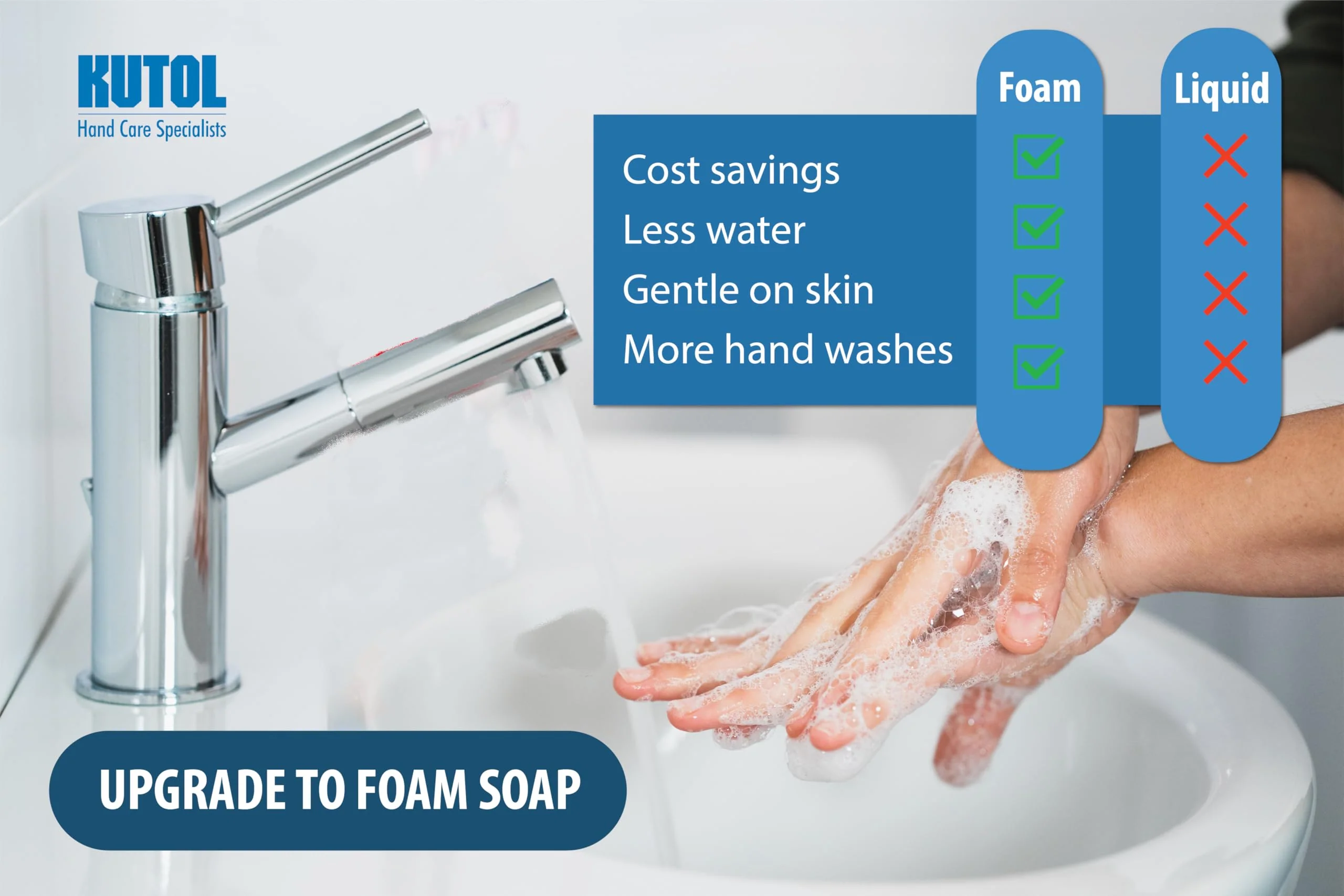 Health Guard® Foaming Luxury Hand Soap refills, for Kutol wall mount dispensers, Pink with tropical fragrance, 4/1000 mL refill bags, Green Seal Certified, Made in USA - Image 3