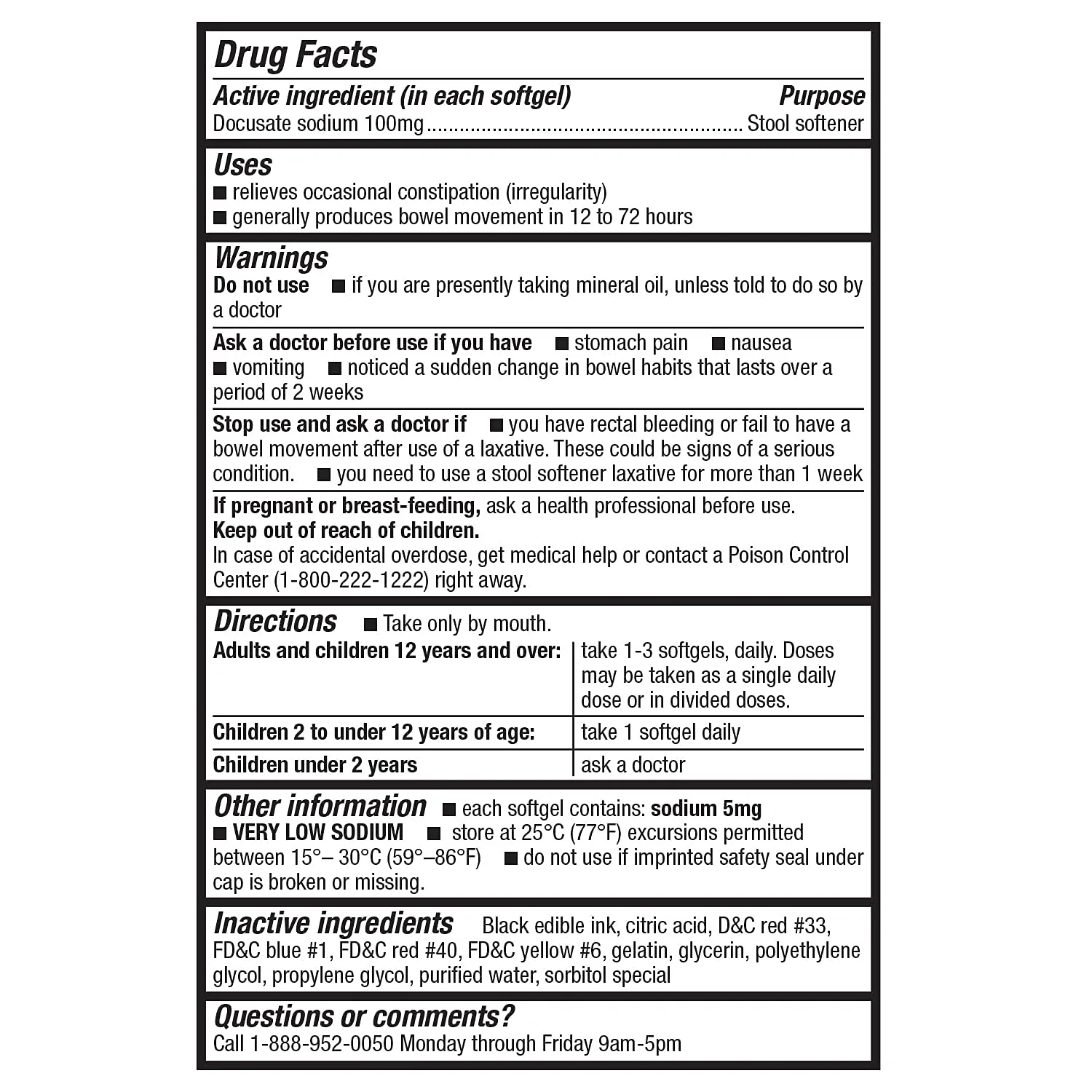 HealthA2Z® Stool Softener, Docusate Sodium 100mg, Red & White Capsules, Dependable & Stimulant-Free, Gentle Constipation Relief, 400 Counts - Image 4
