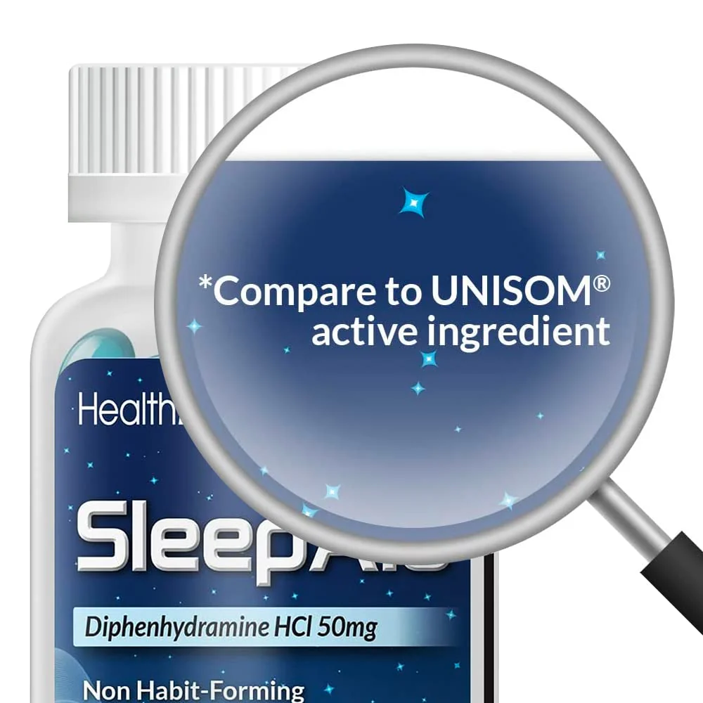 HealthA2Z Sleep Aid, Diphenhydramine Softgels, 50mg, Supports Deeper, Restful Sleeping, Non Habit-Forming (100 Counts) - Image 2