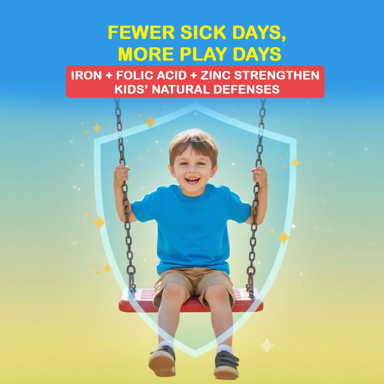 HealthBest Liquid Iron Syrup for Kids – Triple Action with Folic Acid and Zinc – Boosts Hemoglobin, Appetite, and Immunity – No Metallic Taste – 200ml Liquid Supplement, Safe & Effective - Image 5